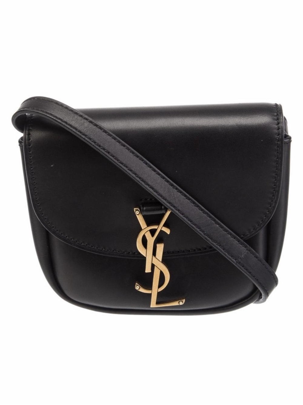 Saint Laurent Black Leather Mini Kaia Crossbody - Picture 16 of 16